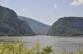 Danube at Cazane Gorge in Romania Royalty Free Stock Photo