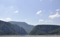 Danube at Cazane Gorge in Romania Royalty Free Stock Photo