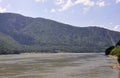 Danube at Cazane Gorge in Romania Royalty Free Stock Photo