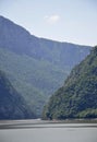 Danube at Cazane Gorge in Romania Royalty Free Stock Photo