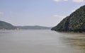 Danube at Cazane Gorge in Romania Royalty Free Stock Photo