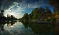 Danube delta landscape Royalty Free Stock Photo