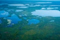 Danube Delta Aerial View over Unique Nature