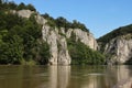 Danube Gorge Donaudurchbruch Weltenburg Royalty Free Stock Photo