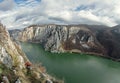 Danube Gorge - landmark attraction in Romania. Danube river