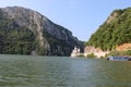 The Danube Gorges and Mraconia Monastery Royalty Free Stock Photo
