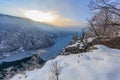 Danube Gorges in winter, Romania Royalty Free Stock Photo