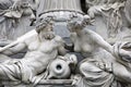 Danube and Inn, Detail of Pallas-Athene fountain