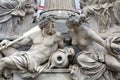 Danube and Inn, Detail of Pallas-Athene fountain