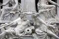 Danube and Inn, Detail of Pallas-Athene fountain in Vienna Royalty Free Stock Photo