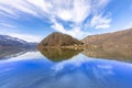Danube loob in Haibach, Schloengen, austria Royalty Free Stock Photo