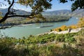 Danube with passenger ship; Austria Royalty Free Stock Photo