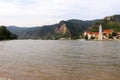Danube river in Austria on a spring day