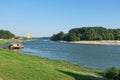 Danube river in Calarasi city, Romania. Borcea river arm