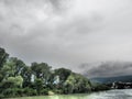 Danube river cruise in austria Royalty Free Stock Photo