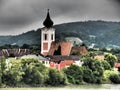 Danube river cruise in austria Royalty Free Stock Photo