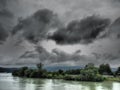 Danube river cruise in austria Royalty Free Stock Photo