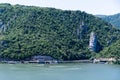 The Danube river and Decebal`s head Royalty Free Stock Photo