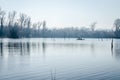 Danube river delta in winter Royalty Free Stock Photo