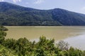 The Danube River and the Dubova city Royalty Free Stock Photo