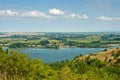 Danube river landscape and panorama near Stara Palanka Royalty Free Stock Photo