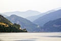 Danube river panorama Royalty Free Stock Photo