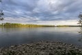 Danube rivershore near Erd in Hungary Royalty Free Stock Photo