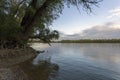 Danube rivershore near Erd in Hungary Royalty Free Stock Photo