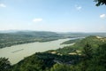 Danube's river bend Royalty Free Stock Photo