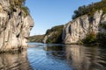 Danube valley at Danube breakthrough near Kelheim, Bavaria, Germany