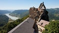 Danube valley view from medieval castle