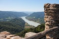 Danube valley view from medieval castle