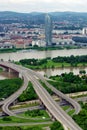 Danube in Vienna Royalty Free Stock Photo