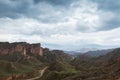 Danxia landform Royalty Free Stock Photo