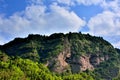 Danxia landform mountain in Taining, Fujian, China