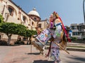 Danza de los viejitos, traditional Mexican dance originating from the state of Michoacan Royalty Free Stock Photo