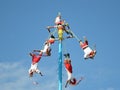 Danza de los Voladores (Dance of the Flyers) in Mexico.