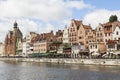 Danzig, Poland - July 7 2016: Gdansk old city in Poland Royalty Free Stock Photo