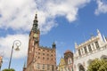 Danzig, Poland - July 7 2016: Tower of Main City hall Royalty Free Stock Photo