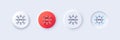 Dao line icon. Decentralized autonomous organisation sign. Line icons. Vector