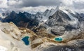 Daocheng yading scenic spot(inagi aden),in Sichuan,China National Nature Reserve,whit Blue lake, snow mountain valley Royalty Free Stock Photo