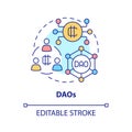 DAOs concept icon
