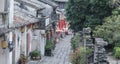The small alleys of the Dapeng Ancient City. Royalty Free Stock Photo