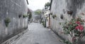 The small alleys of the Dapeng Ancient City. Royalty Free Stock Photo