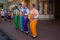 The Dapper Dans is lively barbershop quartet sings in harmony on Main Street at Magic Kingdom 1