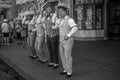 The Dapper Dans is lively barbershop quartet sings in harmony on Main Street at Magic Kingdom 2