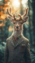 Dapper deer in a Royalty Free Stock Photo