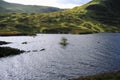 Scottish Landscape at Loch Skeen on a Stormy Day, Moffat Hills, Dumfries and Galloway, Scotland, Great Britain Royalty Free Stock Photo