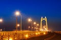 The Daqing Longfeng viaduct night Royalty Free Stock Photo
