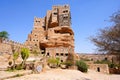 Dar Al-Hajar - house of imam in Wadi Dahr valley near Sanaa, Yem Royalty Free Stock Photo